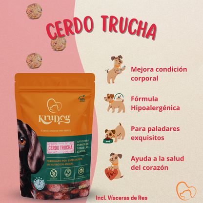 ALIMENTO BARF CERDO TRUCHA